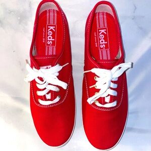 Keds Mens Champion CVO Red White Shoe Sneakers 👟 Mens Size 11.5